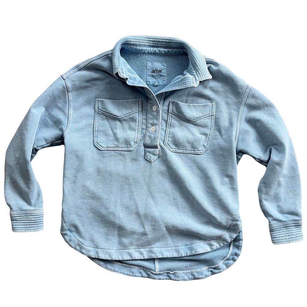 Aerie Popover Polo Sweatshirt - Picture 2 of 4